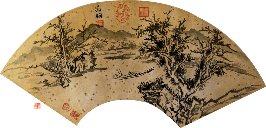 文徵明（1470-1559）山水扇面  