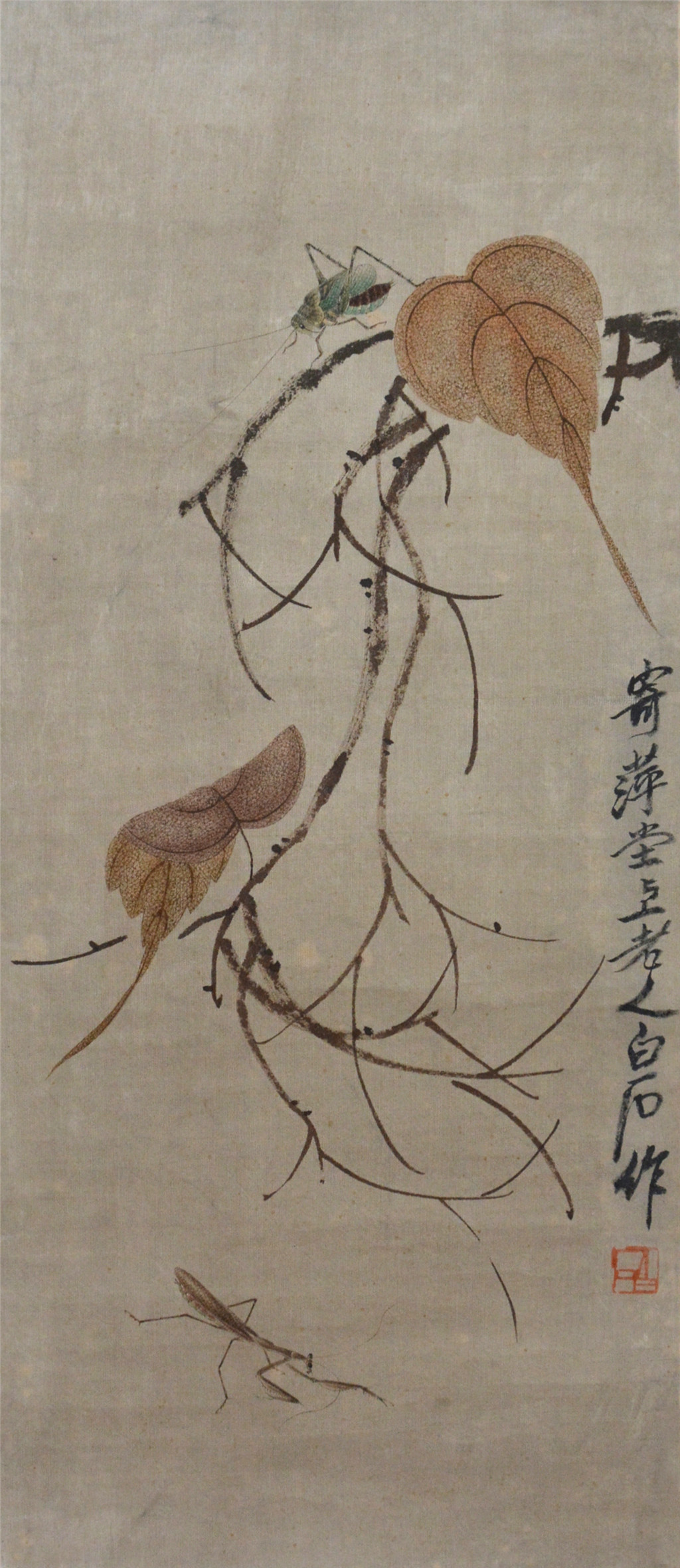 齐白石 （1864─1957） 贝叶虫草  