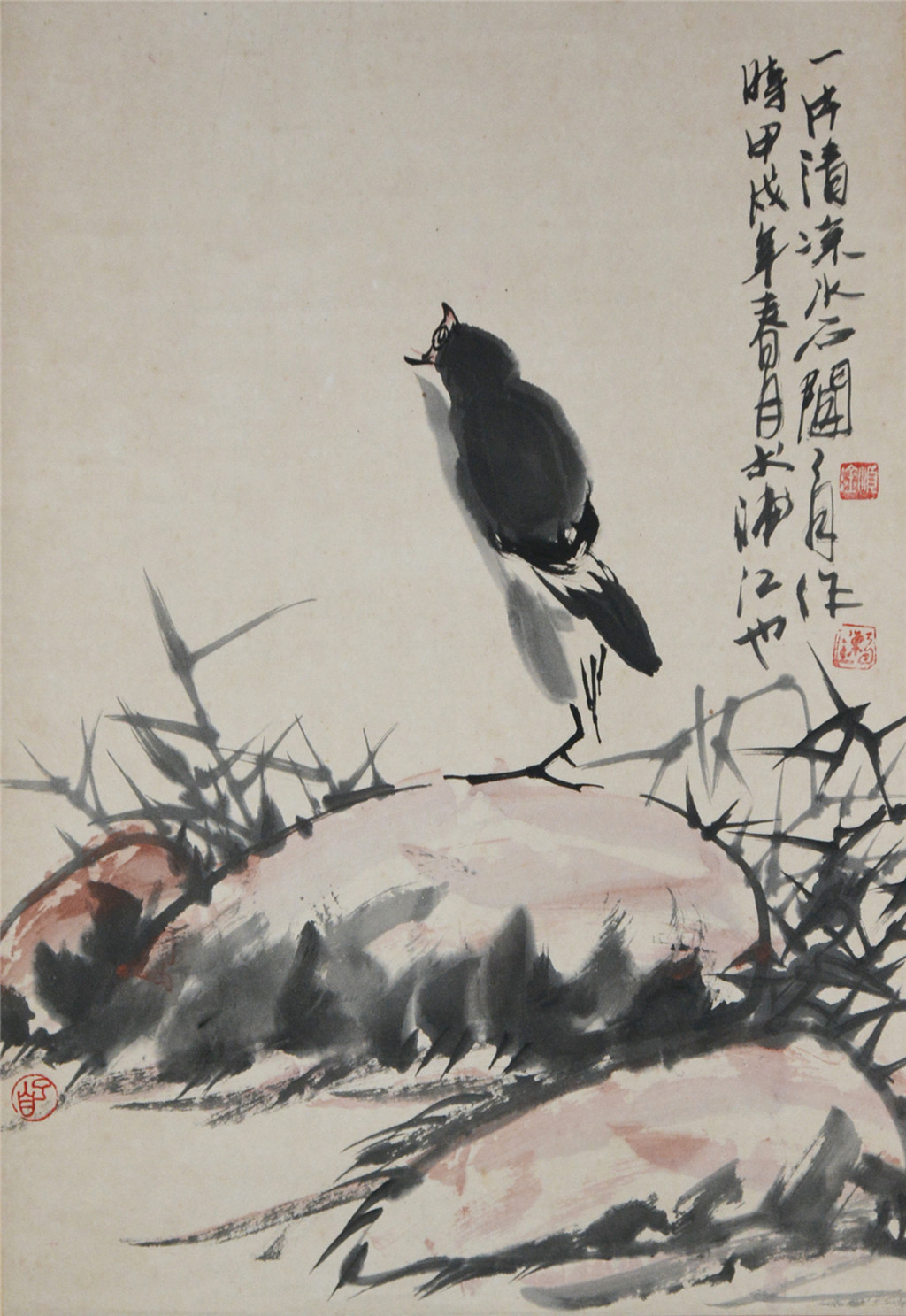芮顺淦(1955-)  花鸟 
