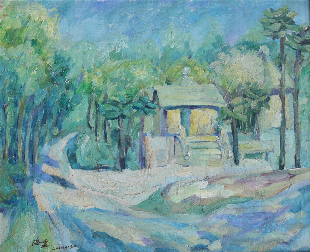 刘海粟 （1896-1994） 油画  