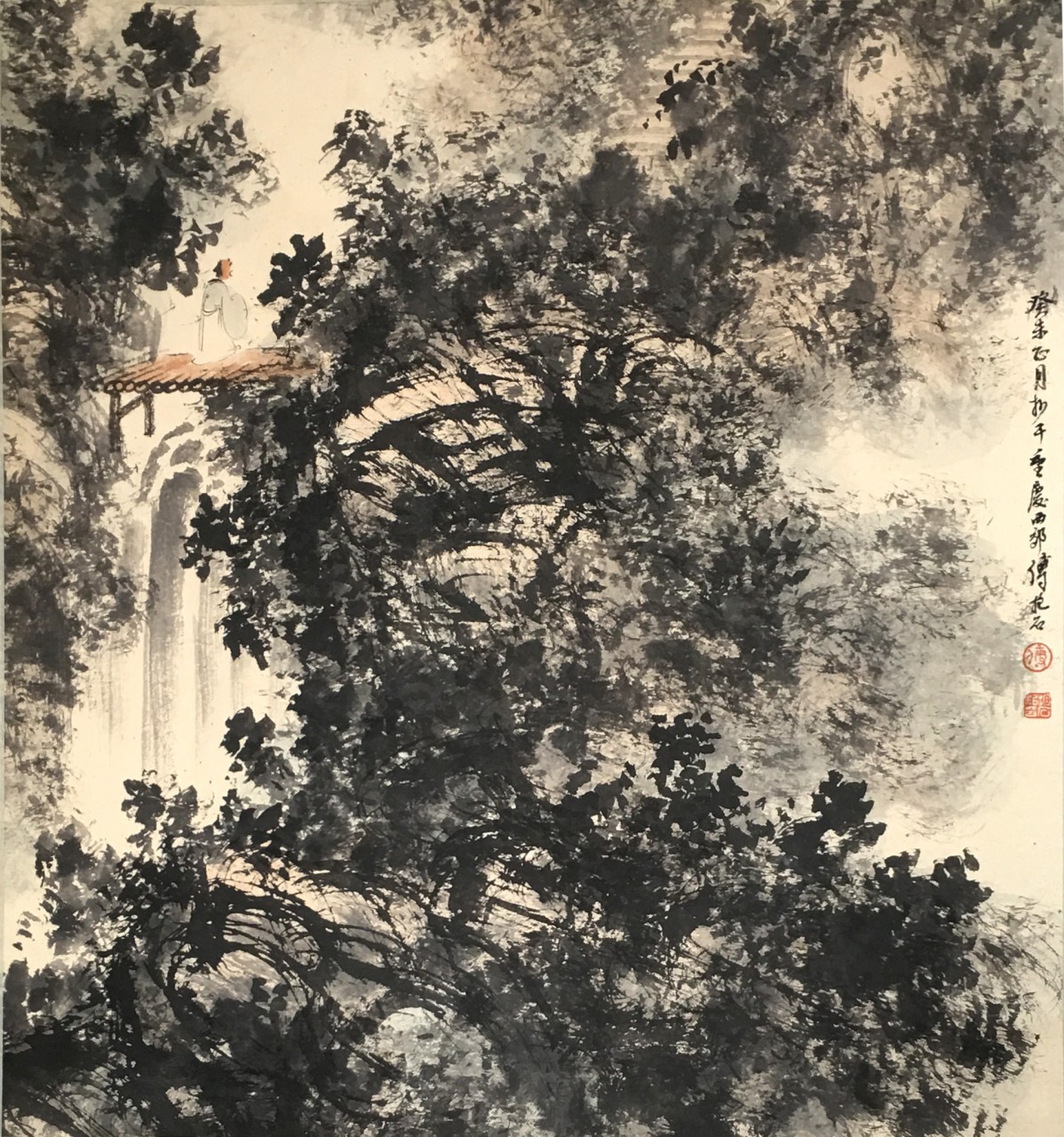傅抱石  山水