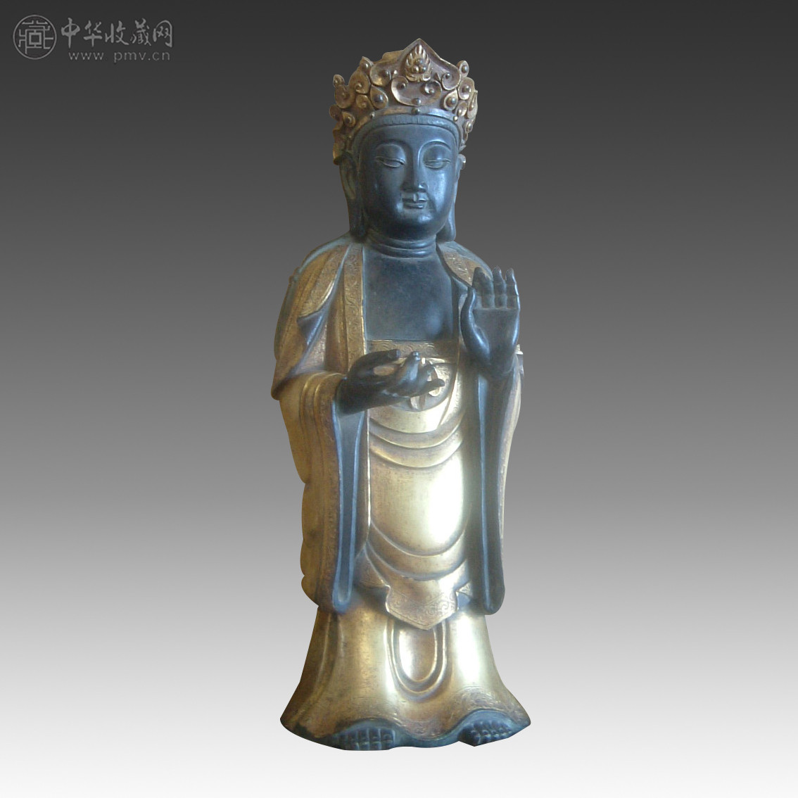 (明)  鎏金地藏菩萨像  高 43cm